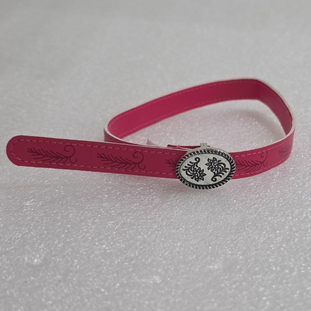 American Girl Saige Wrap Bracelet Girls Pink Faux Leather 2013 GOTY Accessory